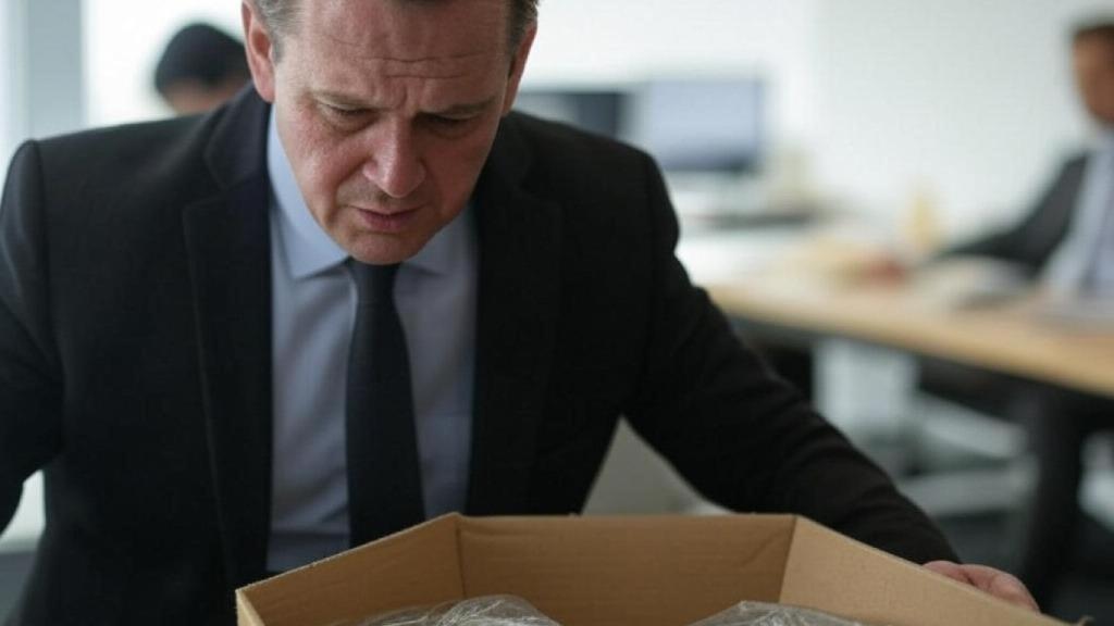 Imagen de archivo de un trabajador rechazando su despido.