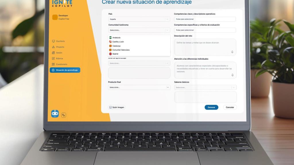 La plataforma de IGNITE Copilot.