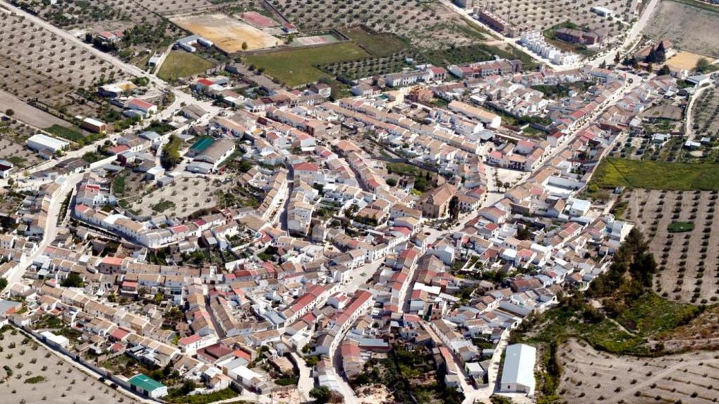 Vista cenital de Santiago de Calatrava