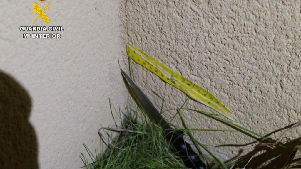 El arma blanca con el que se produjeron los hechos.