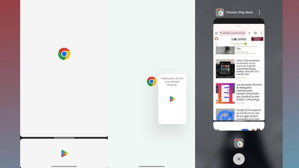 Opciones de multitarea