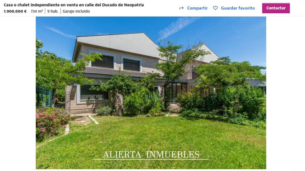 El chalet de Casablanca que ronda los dos millones de euros.