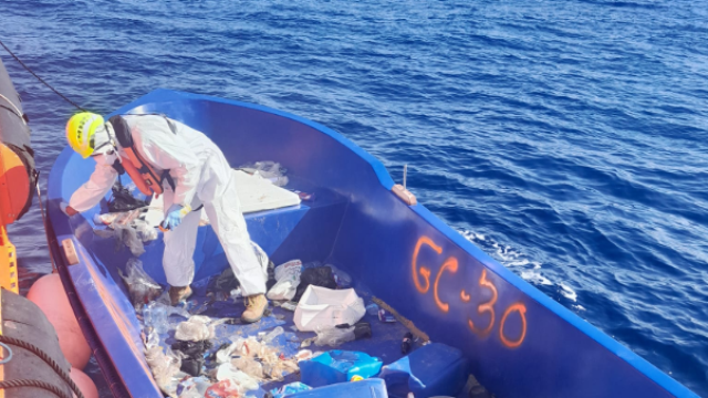 Salvamento marítimo tras rescate de otra embarcación esta semana.