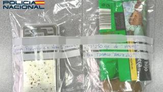 Material intervenido por la Policía Nacional al menor en el colegio de Burgos