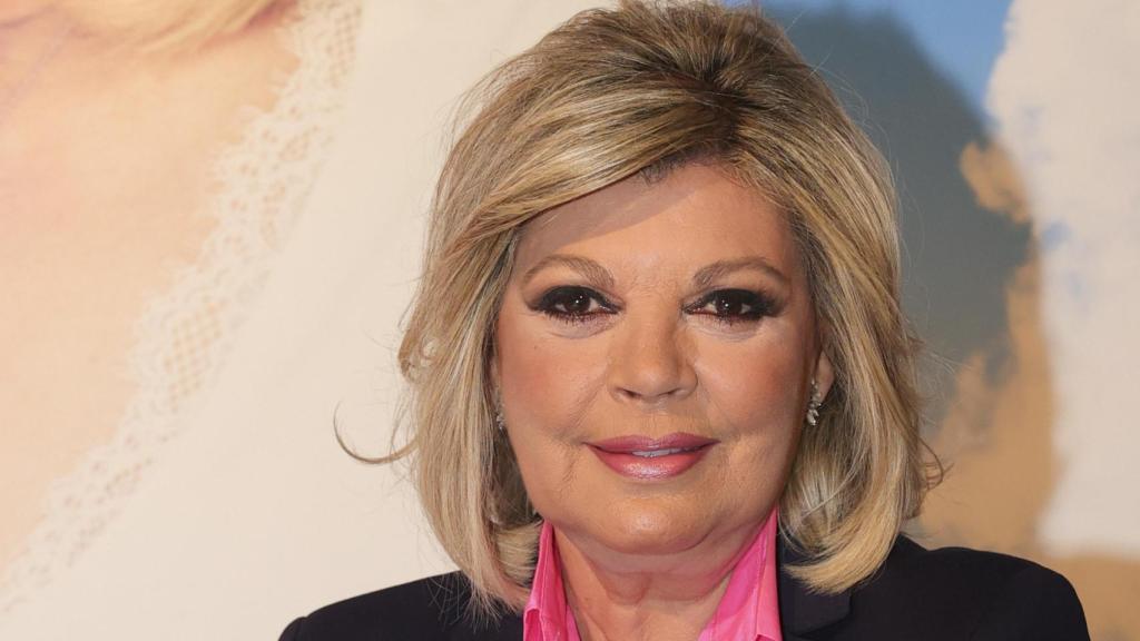 Terelu Campos, en la rueda de prensa de su primera obra de teatro, 'Santa Lola'.