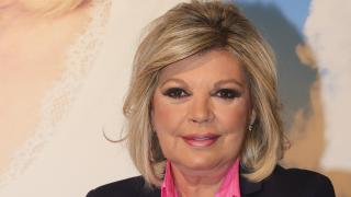 Terelu Campos, en la rueda de prensa de su primera obra de teatro, 'Santa Lola'.