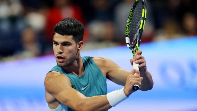 Carlos Alcaraz, en el torneo ATP 500 de Doha