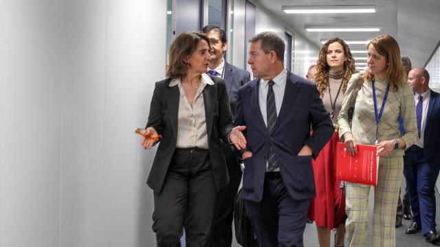 Page y Teresa Ribera en Bruselas. Foto: JCCM.