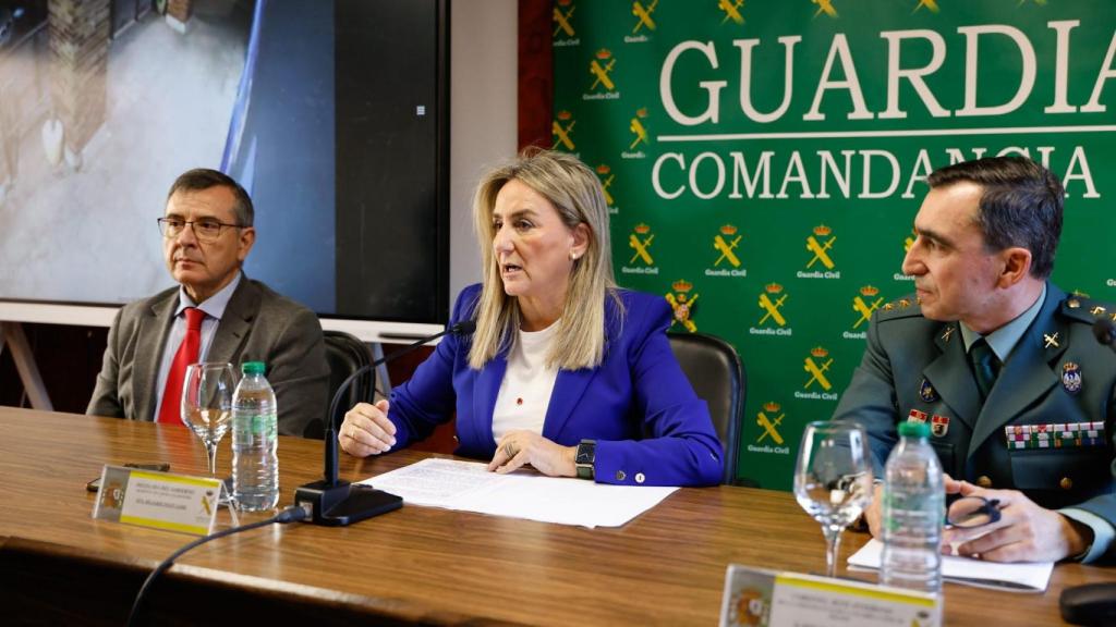 Milagros Tolón durante la rueda de prensa.