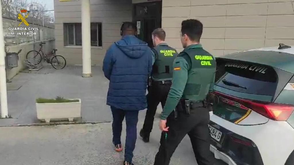 Detenido en Azuqueca. Foto: Guardia Civil.