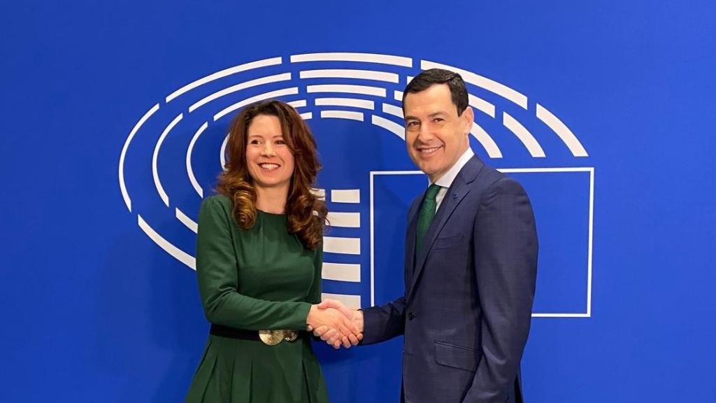 Juanma Moreno, elegido para la presidencia del Comité de las Regiones,este jueves en Bruselas.