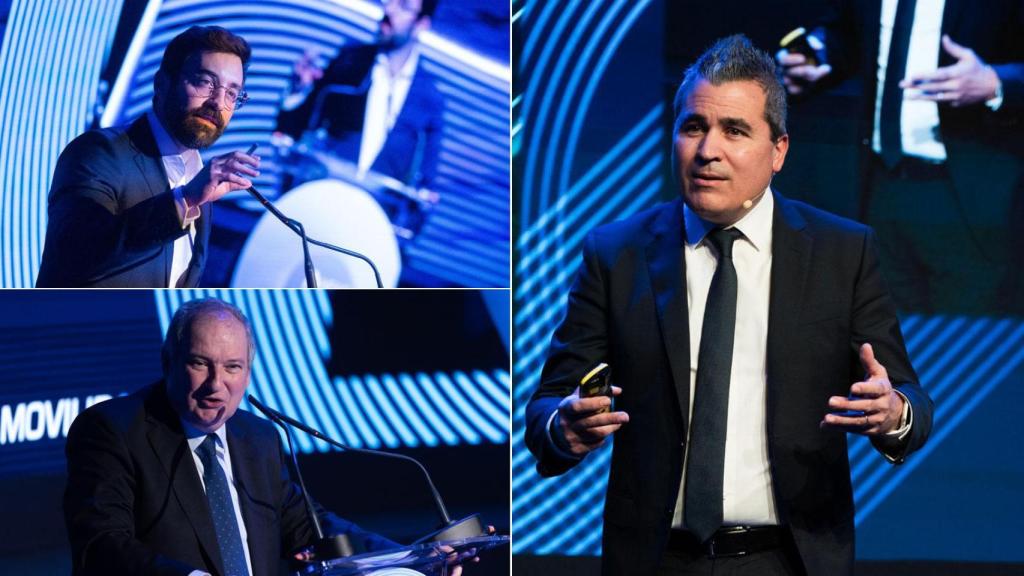 El secretario de energía, Joan Groizard; el ministro de Industria, Jordi Hereu; y el presidente de Anfac, Josep María Recasens, en la V edición de este foro.