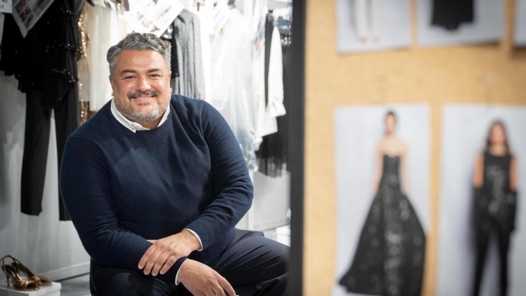 Nacho Aguayo, posando antes del desfile.