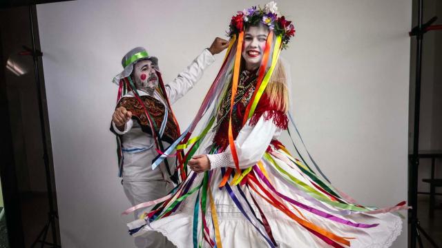 Madamitos de Cerqueda en la sesión de fotos.