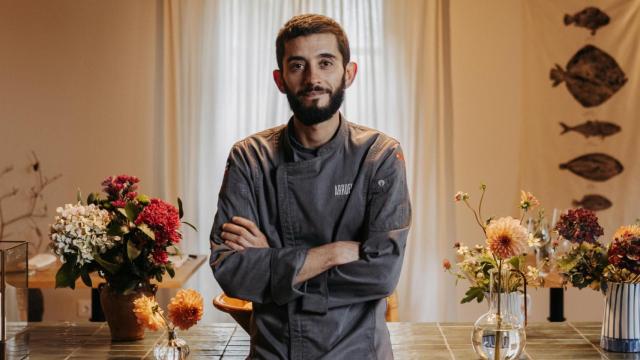 El chef del restaurante Arrueiro Víctor Basante.