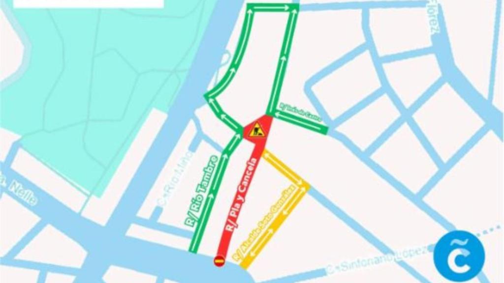 Dispositivo especial de tráfico por la puesta en marcha de la segunda fase de reurbanización en la calle Pla y Cancela