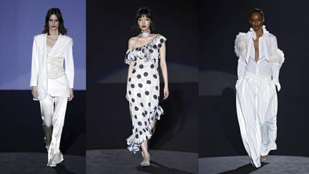 Siluetas del desfile de Menchen Tomas en la MBFW.