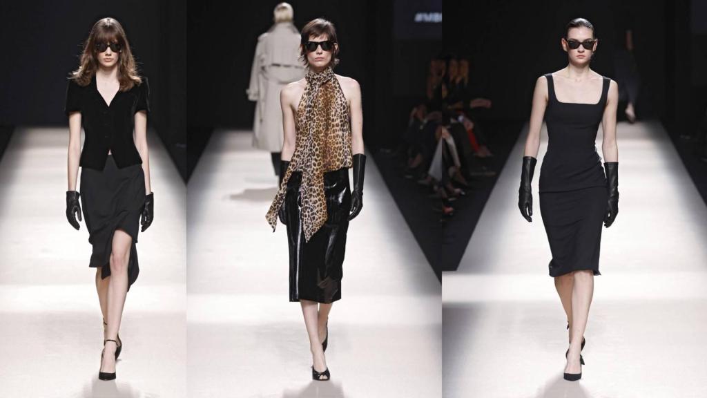 Siluetas del desfile de Alex Rivière en la MBFW.