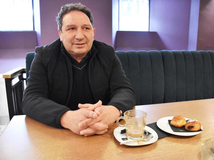 Eusebio Sacristán durante la entrevista