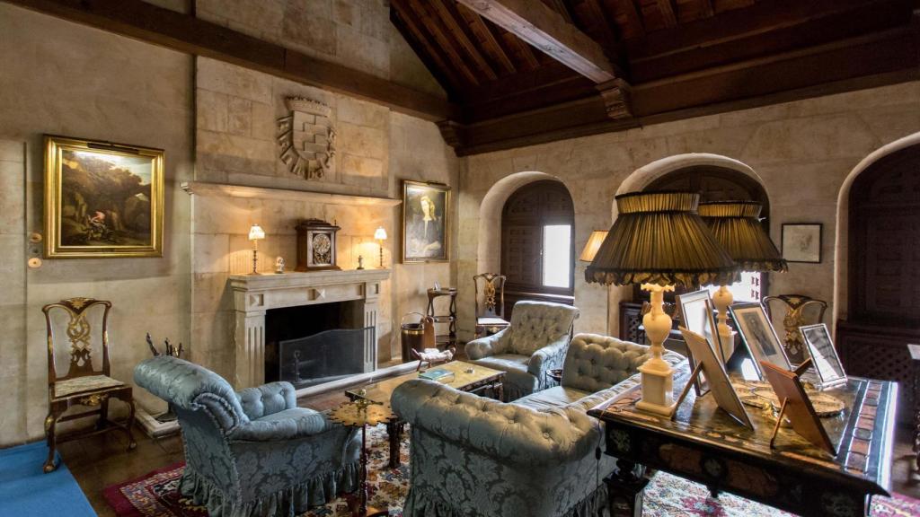 Interior del palacio de Monterrey, en Salamanca, propiedad de la Familia de Alba.