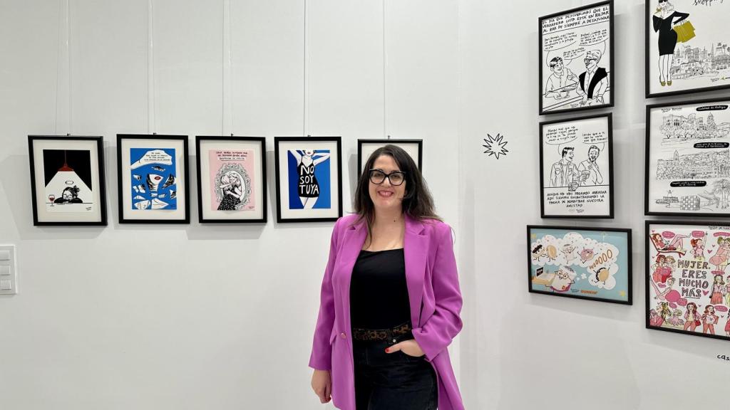 Estefanía Martínez, en la exposición.