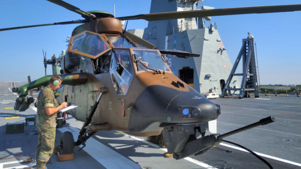 Helicóptero Tigre del Ejército español.