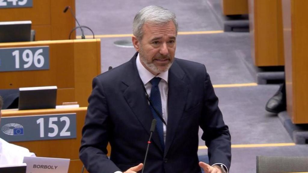 El presidente de Aragón, Jorge Azcón, en su reciente visita a Bruselas.