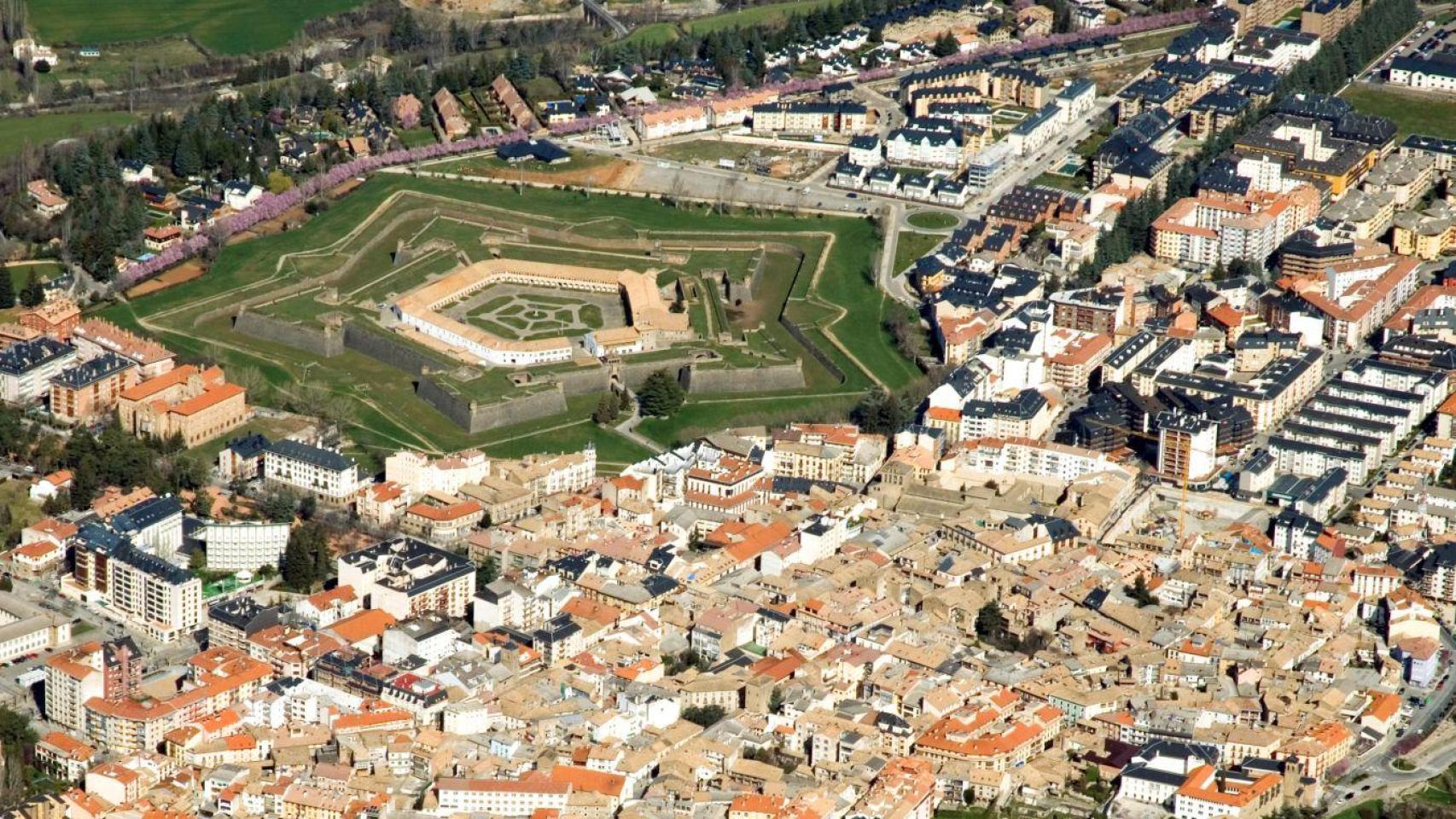 Vista aérea de Jaca.
