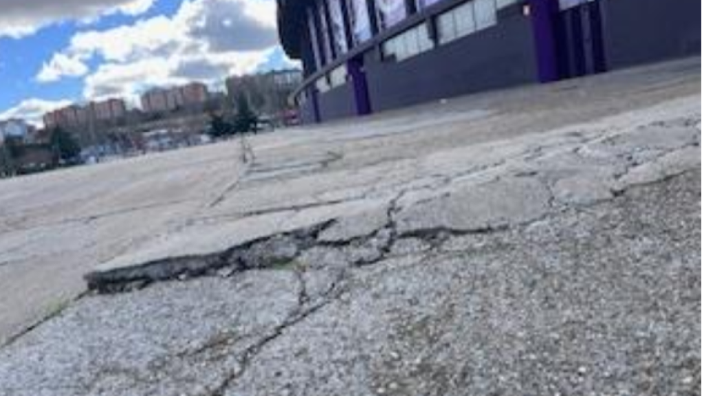 Denuncian el mal estado de los accesos al estadio José Zorrilla
