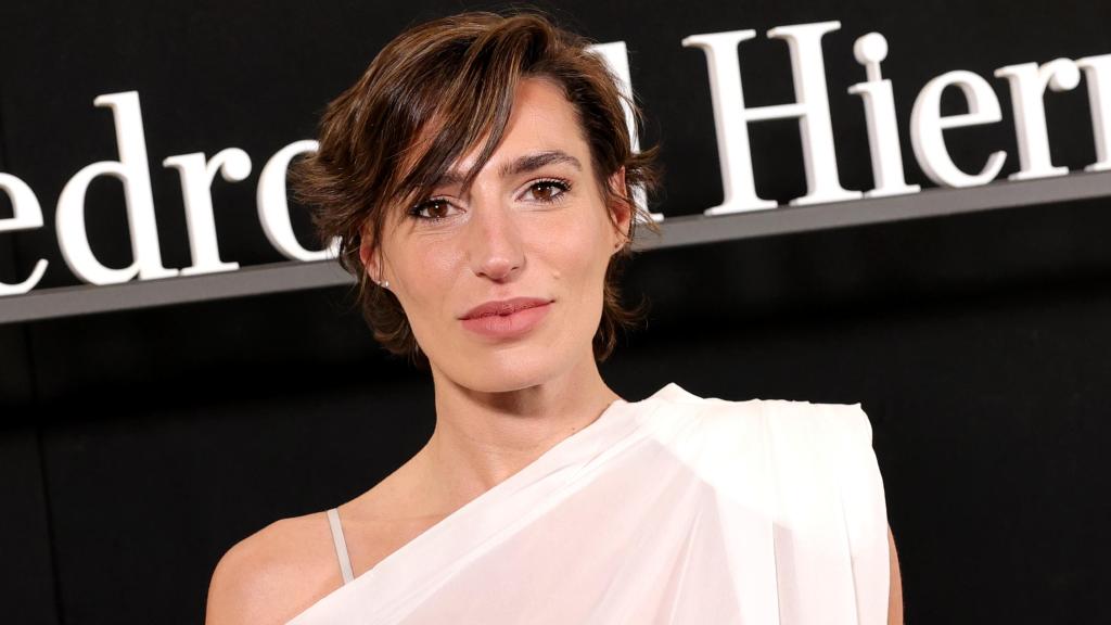 Eugenia Osborne en el desfile de Pedro del Hierro, este pasado jueves, día 20 de febrero.