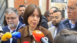 La ministra Morant, durante su visita a Villena (Alicante), donde ha hecho este anuncio.