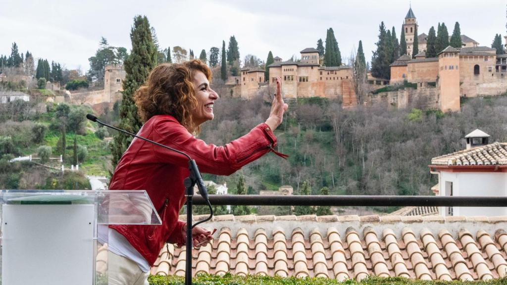 María Jesús Montero, vicepresidenta primera y ministra de Hacienda este viernes en Granada.