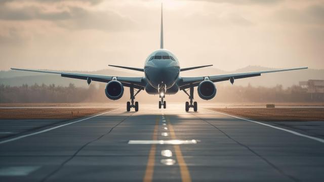 Imagen de archivo de un avión.