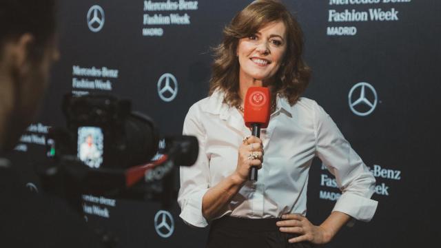 Nuria March, en su debut como reportera.