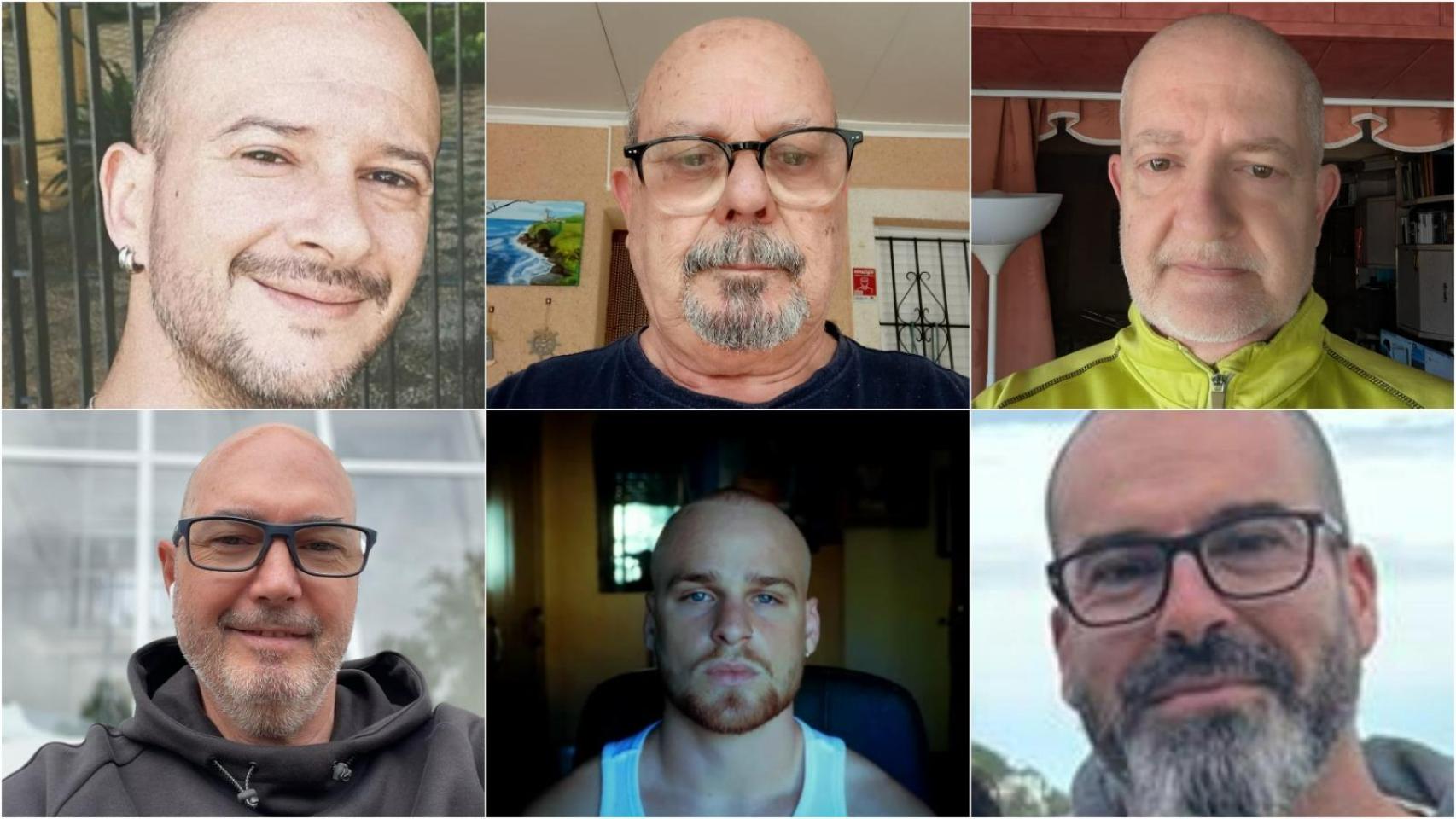Seis hombres que han interiorizado su alopecia