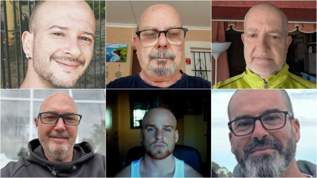 Seis hombres que han interiorizado su alopecia