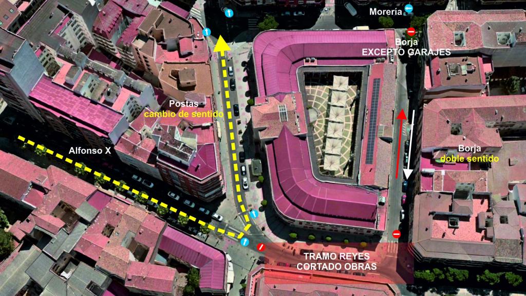 Así quedará el sentido del tráfico en la zona.