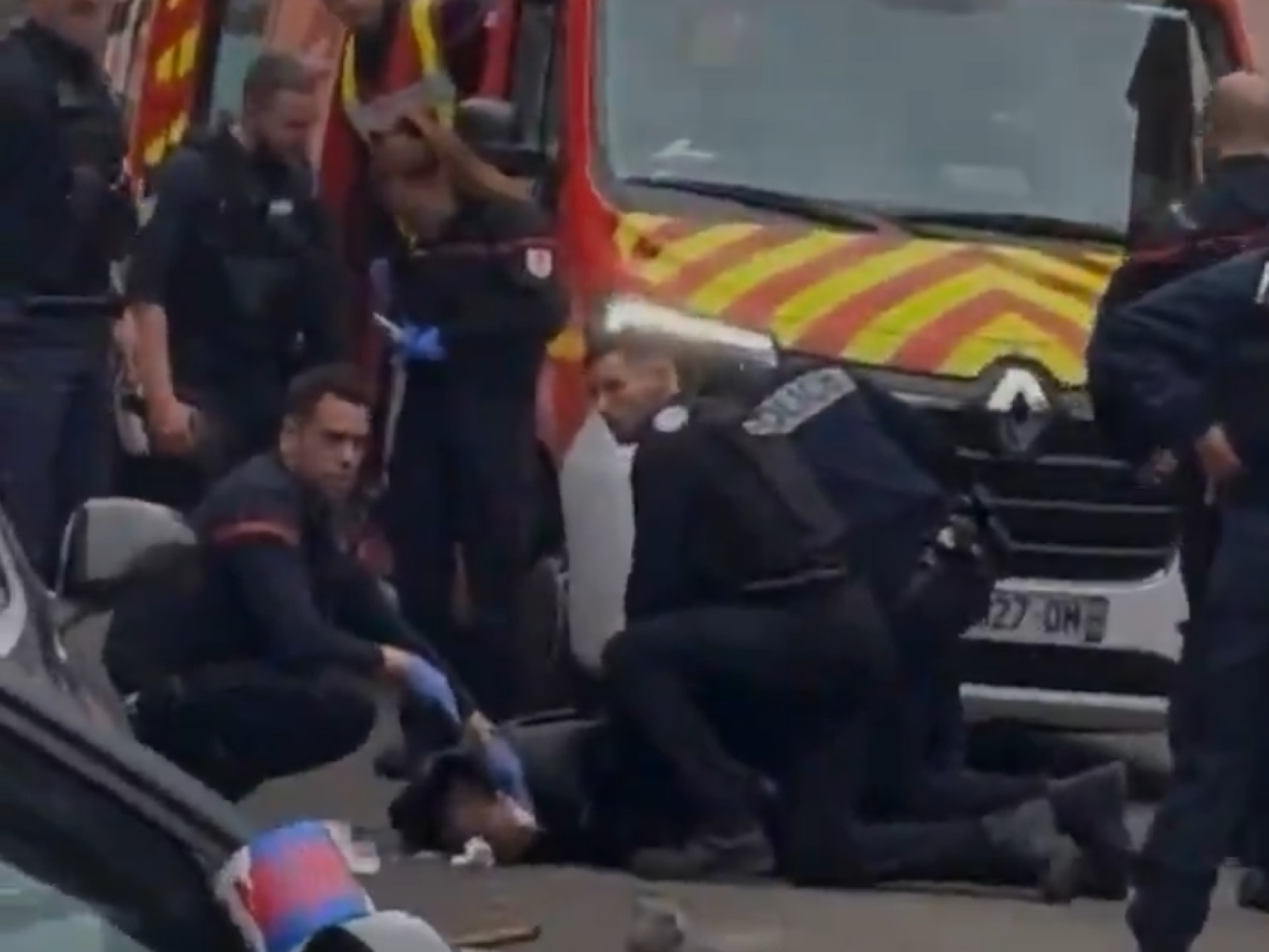 Calle Lavoisier, donde fue detenido el sospechoso.