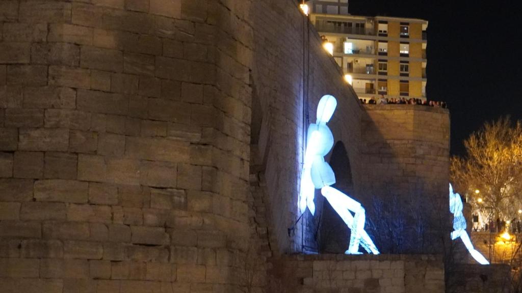 'Colosses' del festival Zaragoza Luce