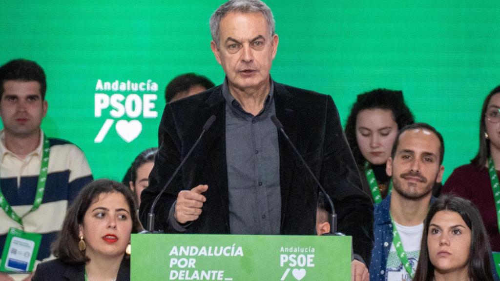 José Luis Rodríguez Zapatero, este sábado en el congreso del PSOE andaluz de Granada.