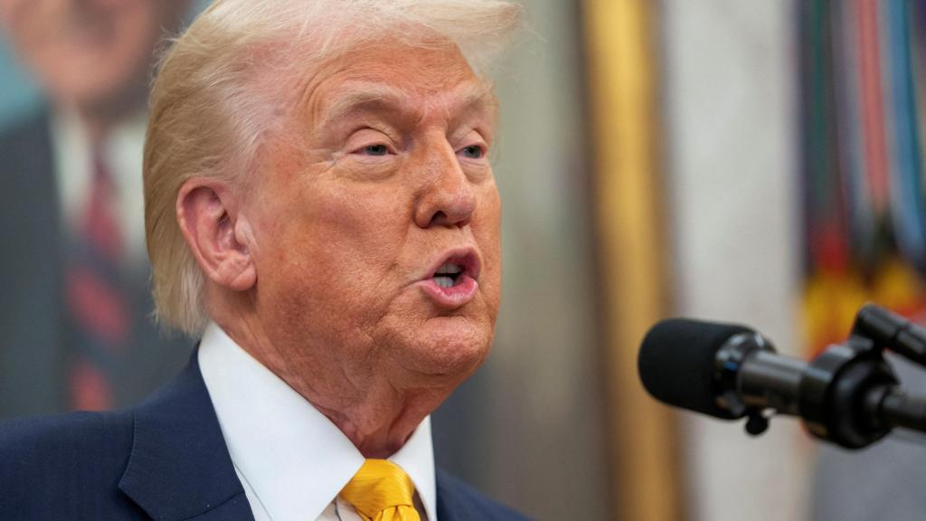 Donald Trump este viernes en el Despacho Oval de la Casa Blanca.