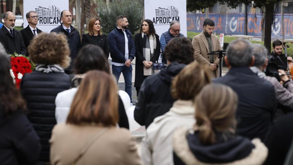 Imagen del homenaje a las víctimas de este sábado.