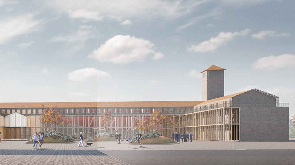 Recreación del futuro Distrito 7 en Giesa.