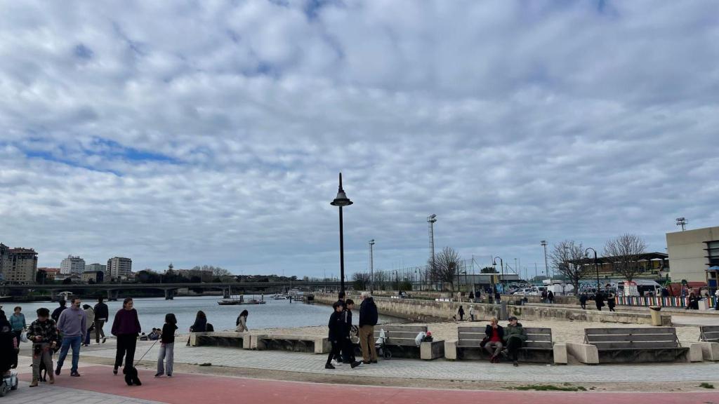 La zona de Bouzas en Vigo este domingo.
