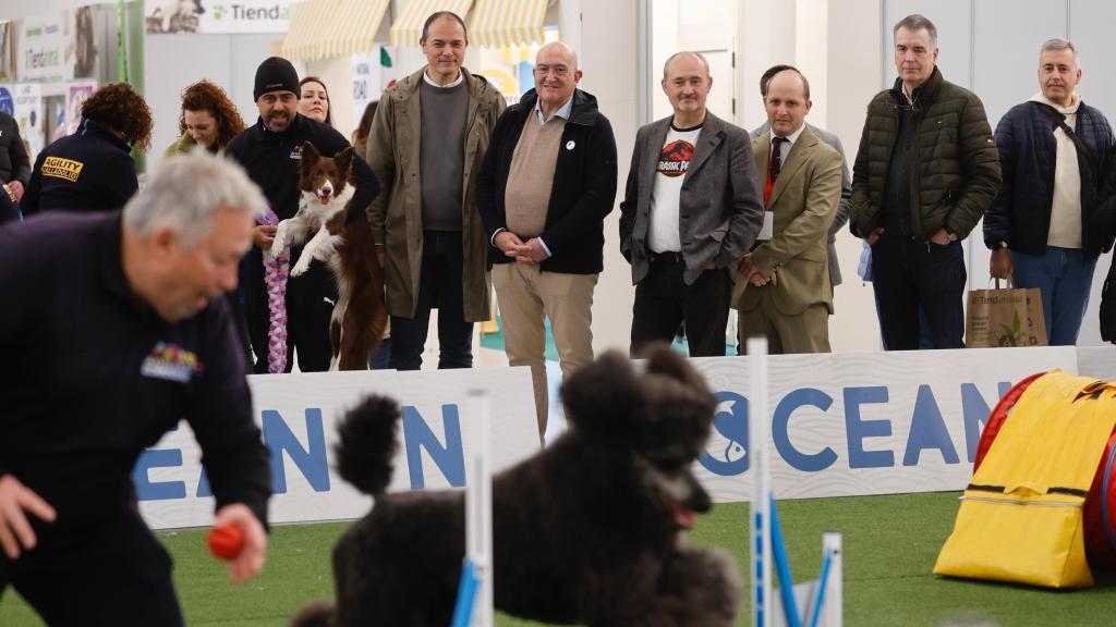 El alcalde de Valladolid, Jesús Julio Carnero, durante su visita a Fimascota