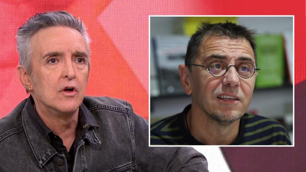 Ramoncín y Juan Carlos Monedero, en un fotomontaje realizado por BLUPER.