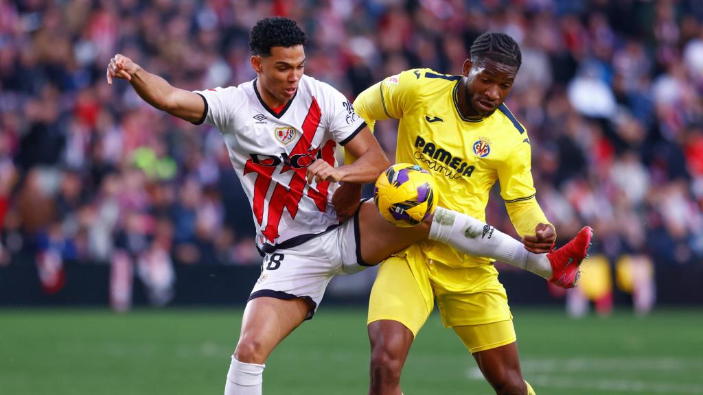 Etienne Eto'o, en su debut en Primera División con el Rayo Vallecano.