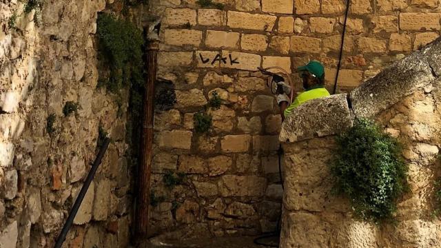 Pintada en Cuenca. Foto: Ayuntamiento.
