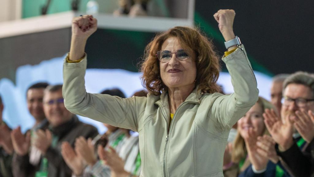 María Jesús Montero, durante su initervención en el congreso del PSOE andaluz.