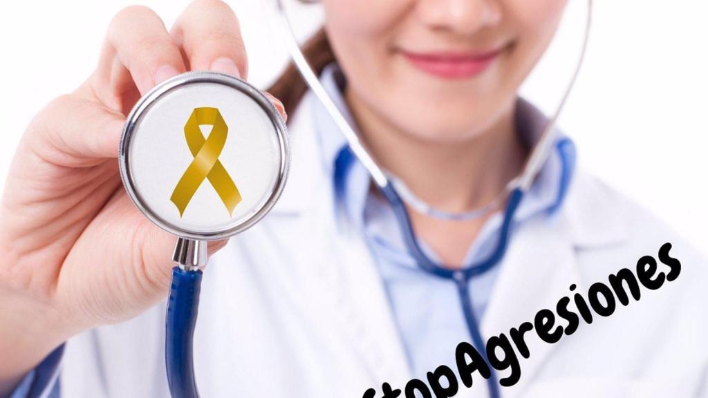 Imagen de una campaña por el fin de las agresiones a sanitarios.